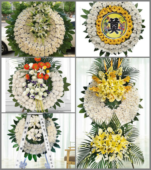 河南南阳邓州市九龙乡白庙村花圈速递